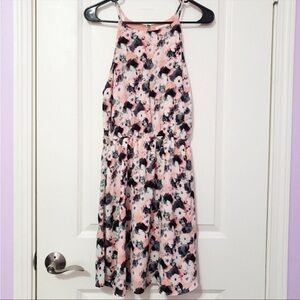 Montreau Floral Sundress. NWT Size M. Pink , Off White and Black Pattern.